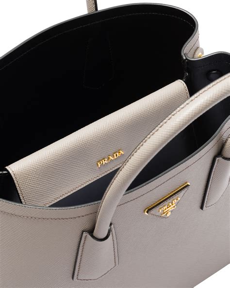 prada large double leather tote|prada soft leather tote.